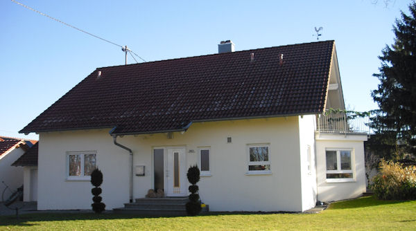 Das Einfamilienhaus im Hertenwinkel von außen